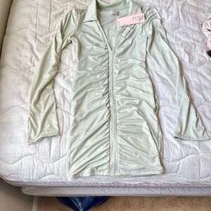 NWT Oh Polly Mint Green Take the Lead Mini Dress, Sz 8